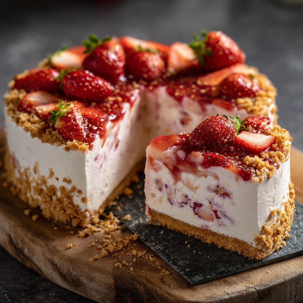 Erdbeer Joghurt Torte Mit Biskuit