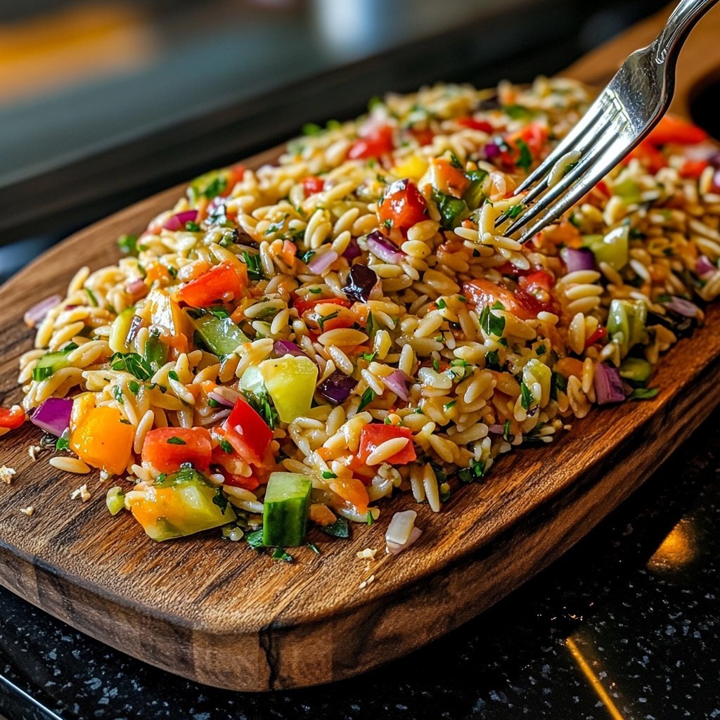 Mediterraner Orzo-Salat nach Omas Rezept