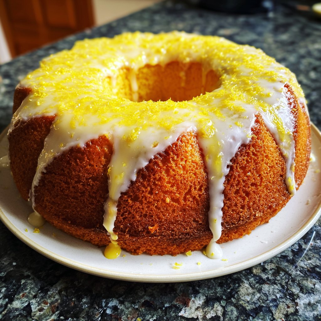 Zitronenkuchen mit Joghurtfüllung