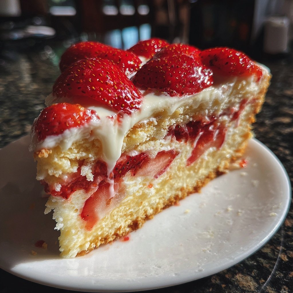 Erdbeerkuchen Mit Schmand