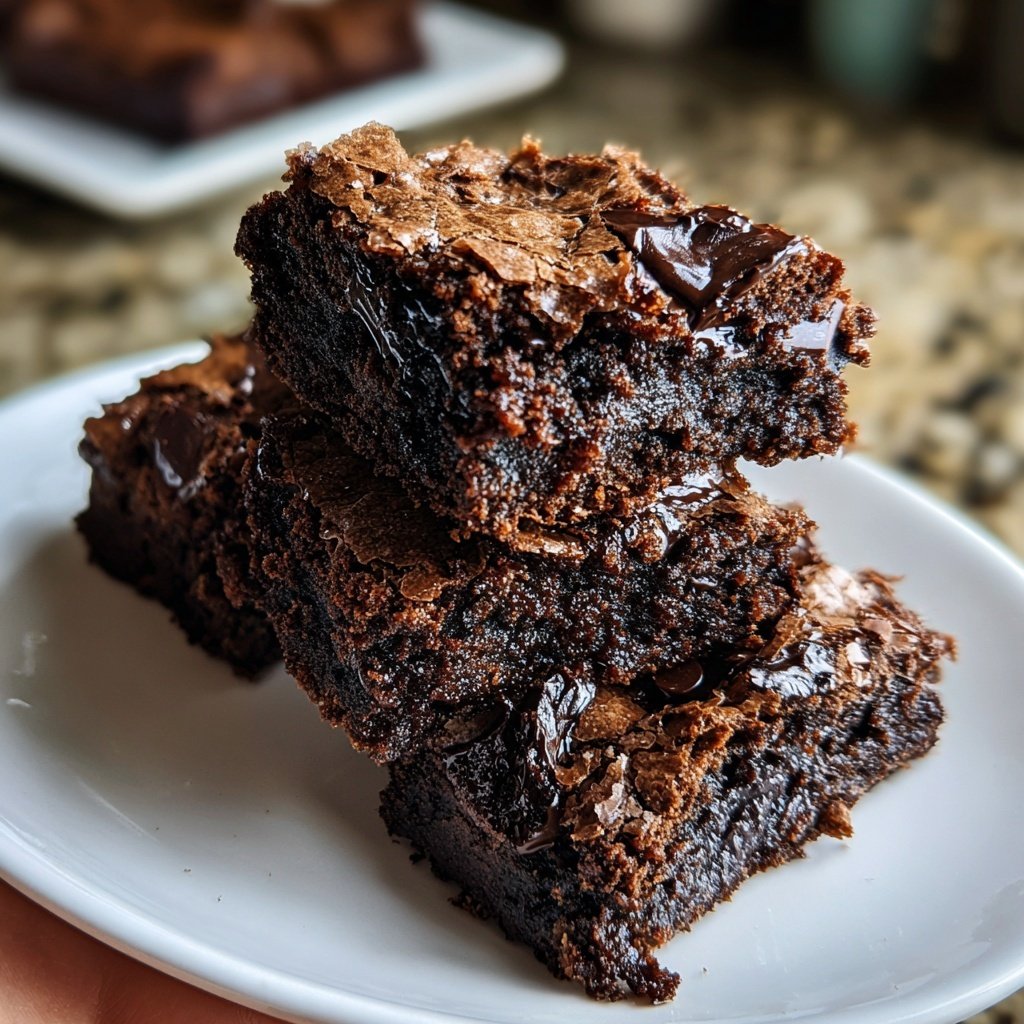 Fudgy Chewy Browkies (Brookies)