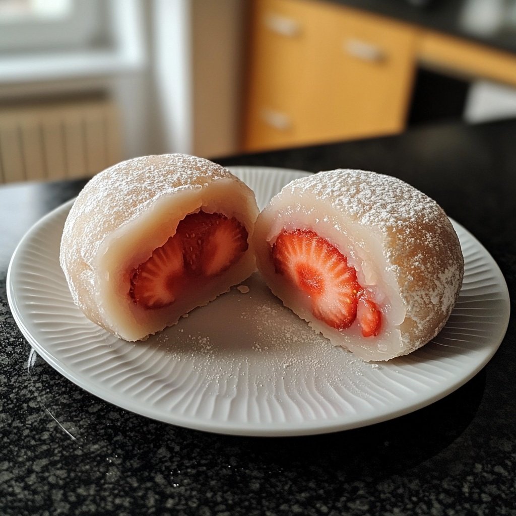 Erdbeer-Mochi