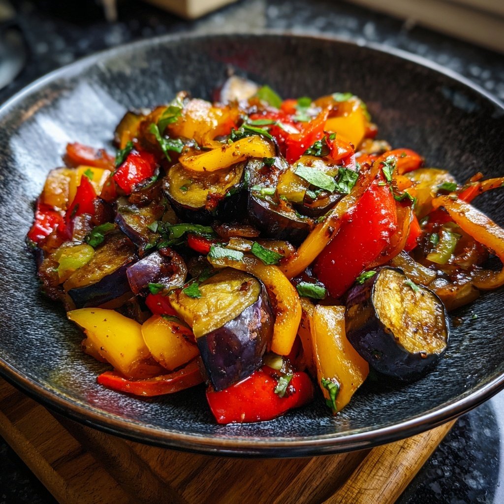 Auberginenpfanne leicht